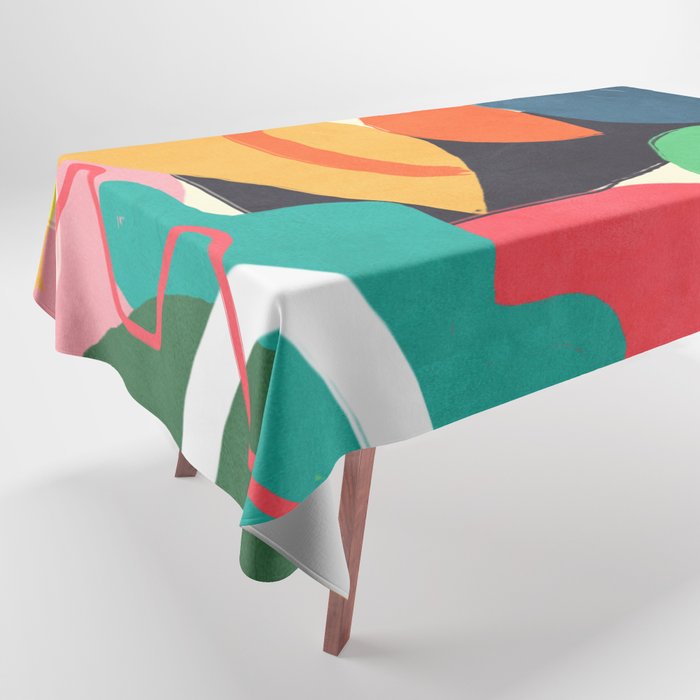 Modern Abstract Shape 03 Tablecloth Gallery Image 1