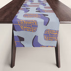 Purple Cowgirl Boot Table Runner Gallery Image 1