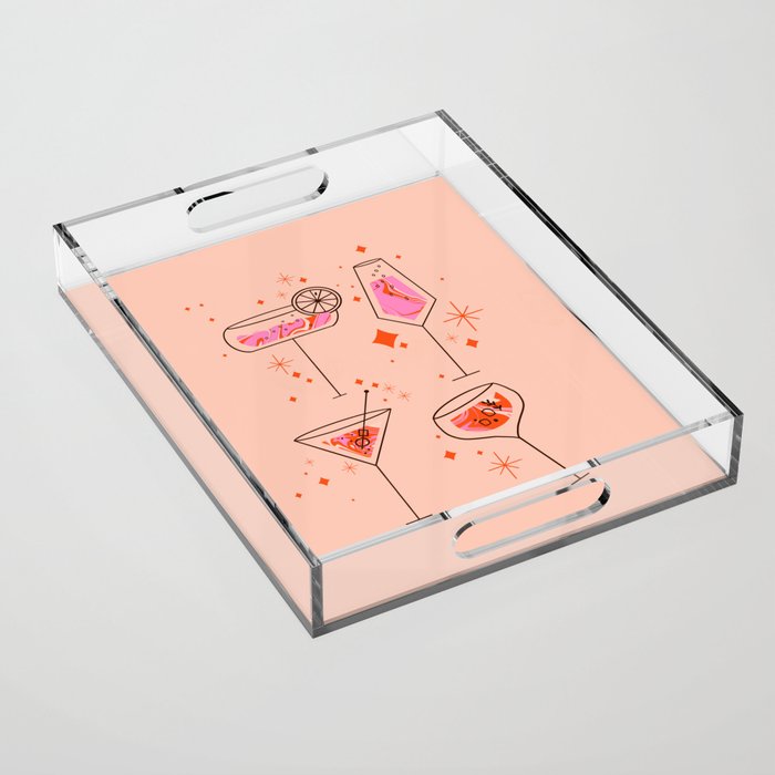 Itâs cocktails time Acrylic Tray Gallery Image 1