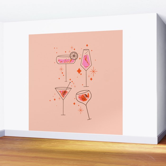 Itâs cocktails time Wall Mural Gallery Image 2