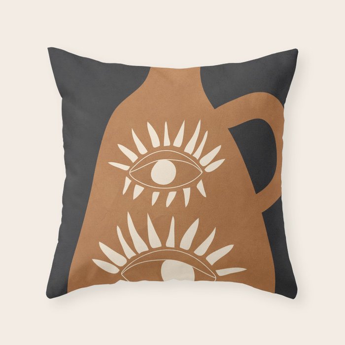 Modern Abstract Vase 1 Throw Pillow Gallery Image 6