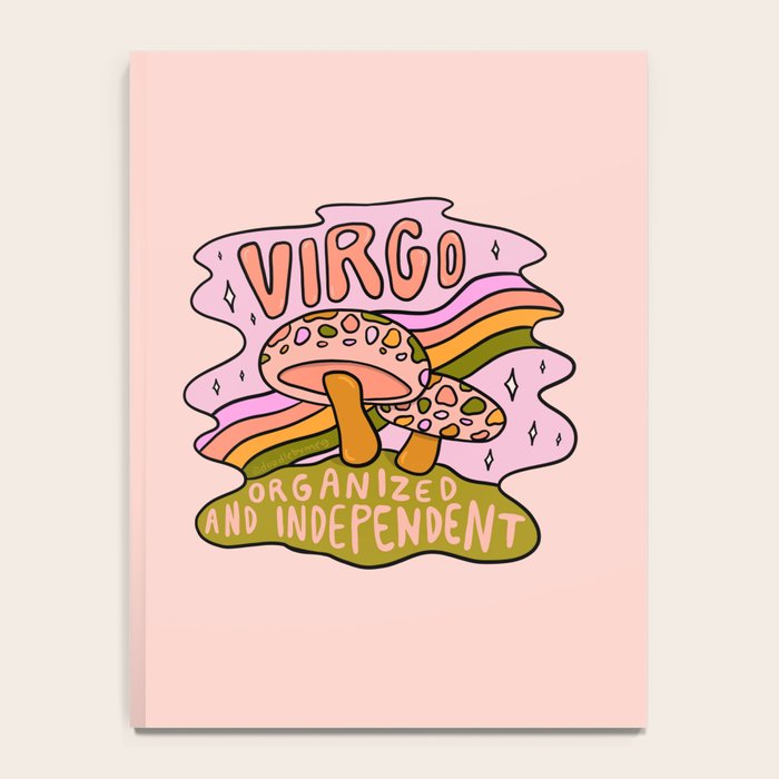 Virgo Mushroom Notebook Gallery Image 4