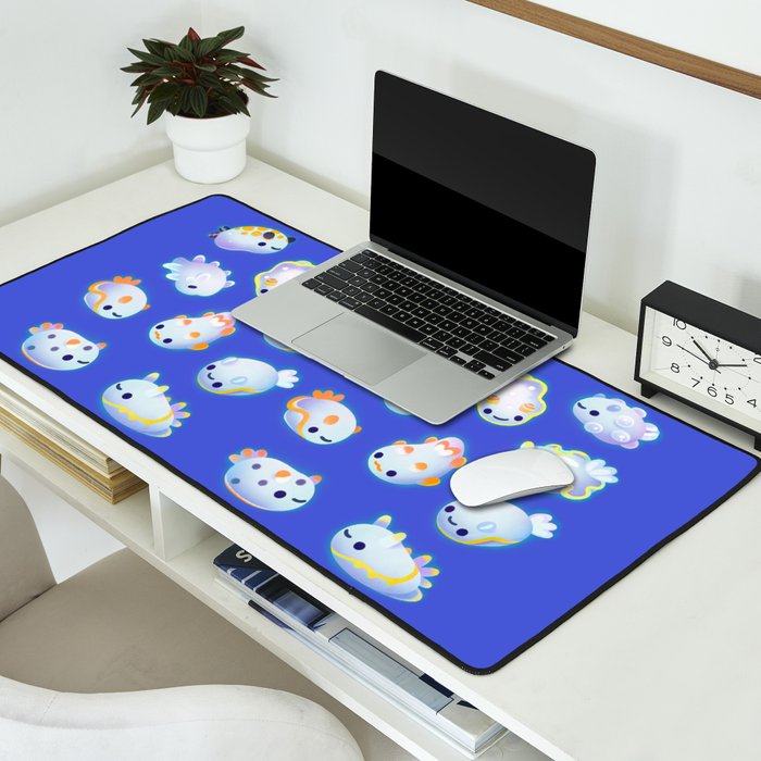 White sea slug Desk Mat Gallery Image 2