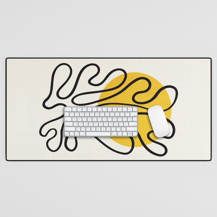 Sun Leaf: Matisse Edition | Mid Century Series Desk Mat Gallery Image 1
