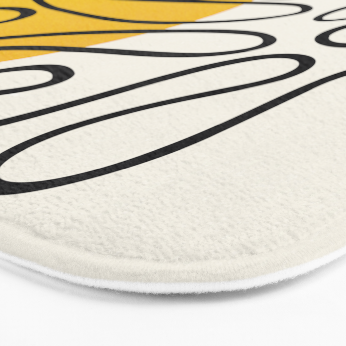 Sun Leaf: Matisse Edition | Mid Century Series Bath Mat Gallery Image 3