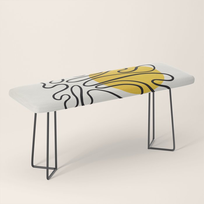 Sun Leaf: Matisse Edition | Mid Century Series Bench Gallery Image 1