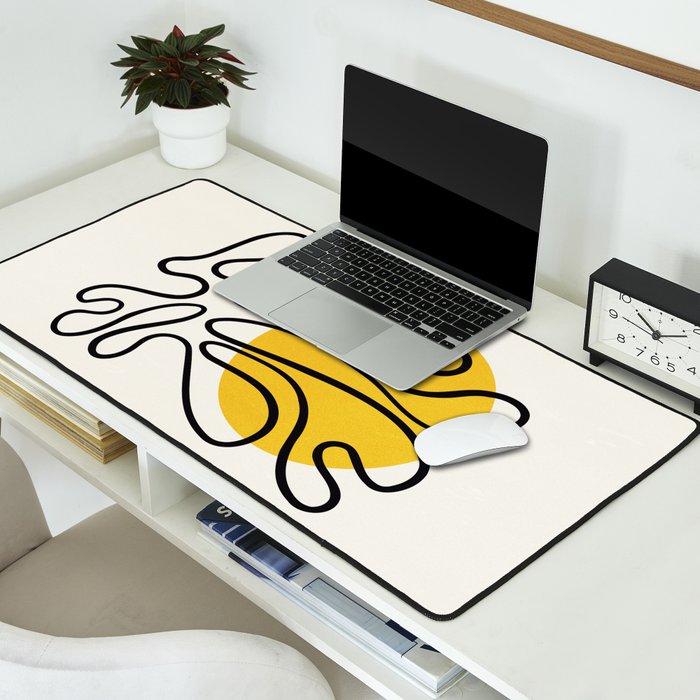 Sun Leaf: Matisse Edition | Mid Century Series Desk Mat Gallery Image 2