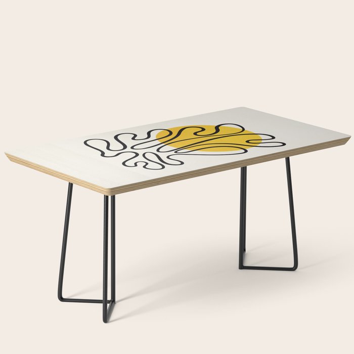 Sun Leaf: Matisse Edition | Mid Century Series Coffee Table Gallery Image 1