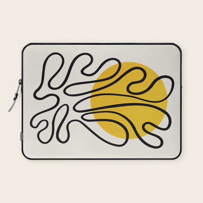 Sun Leaf: Matisse Edition | Mid Century Series Laptop Sleeve Gallery Image 1