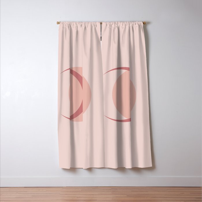 Full / Crescent Abstract Moon VIII Window Curtain Gallery Image 3