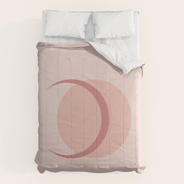 Full / Crescent Abstract Moon VIII Comforter Gallery Image 6