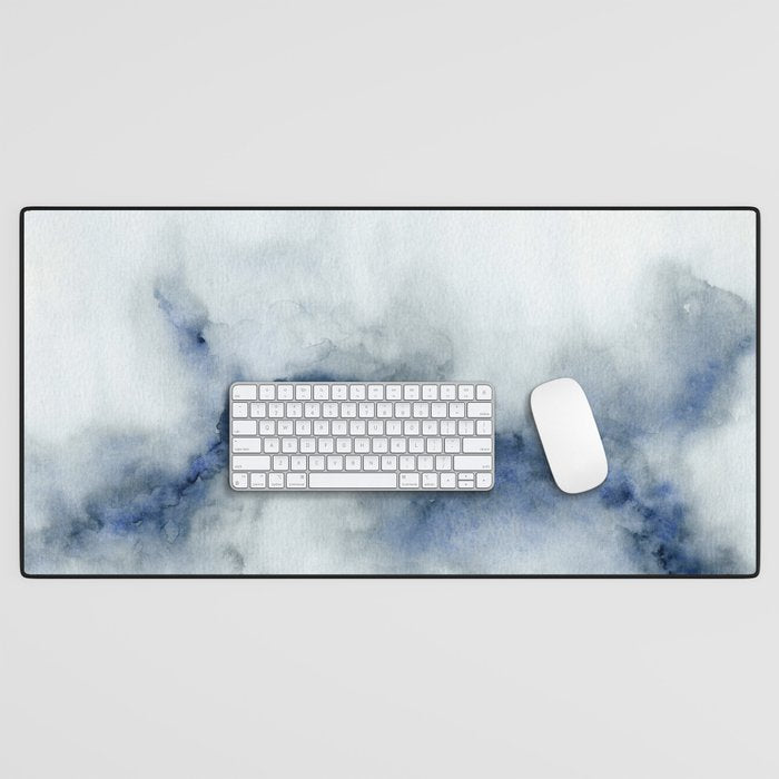 Indigo Abstract Painting | No.3 Desk Mat Gallery Image 1