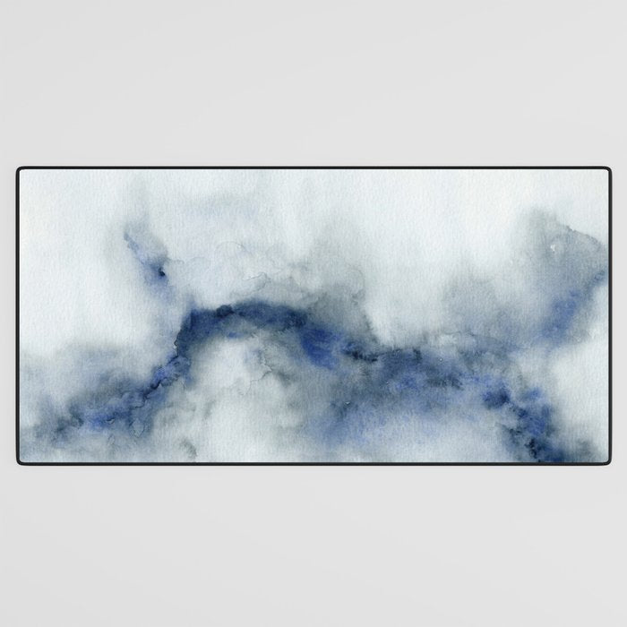 Indigo Abstract Painting | No.3 Desk Mat Gallery Image 3