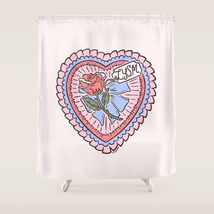 LOVE YOU SO MUCH Shower Curtain Gallery Image 1