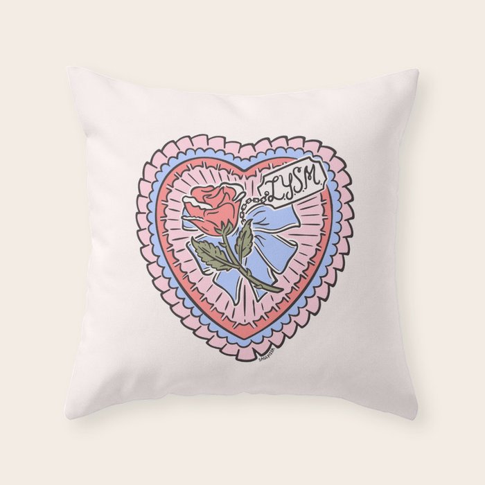 LOVE YOU SO MUCH Throw Pillow Gallery Image 1
