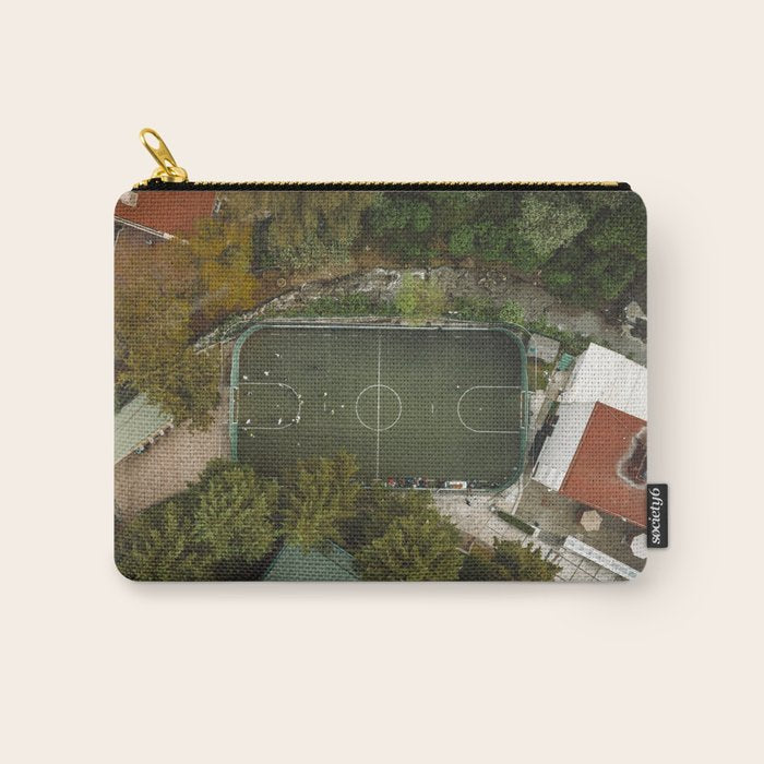 Aerial view of soccer field in Mexico City Carry All Pouch Gallery Image 1