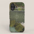 Aerial view of soccer field in Mexico City iPhone Case Gallery Image 1