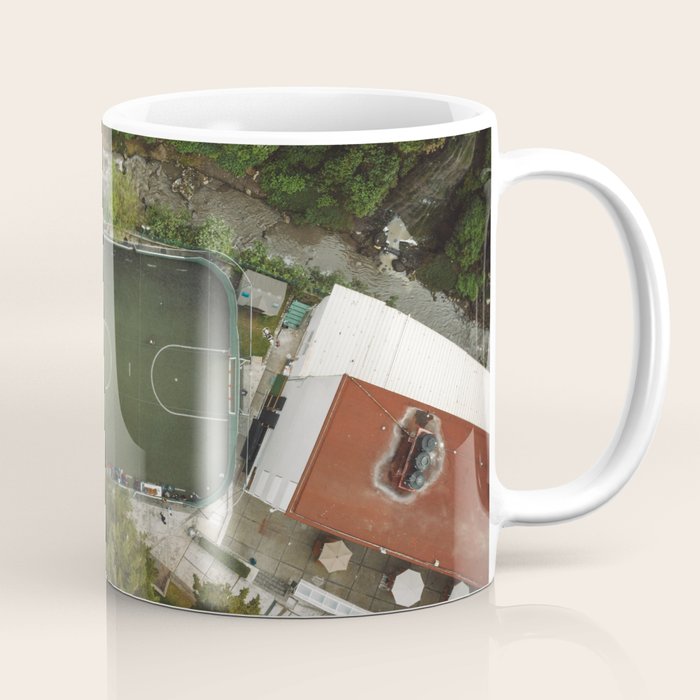 Aerial view of soccer field in Mexico City Coffee Mug Gallery Image 1