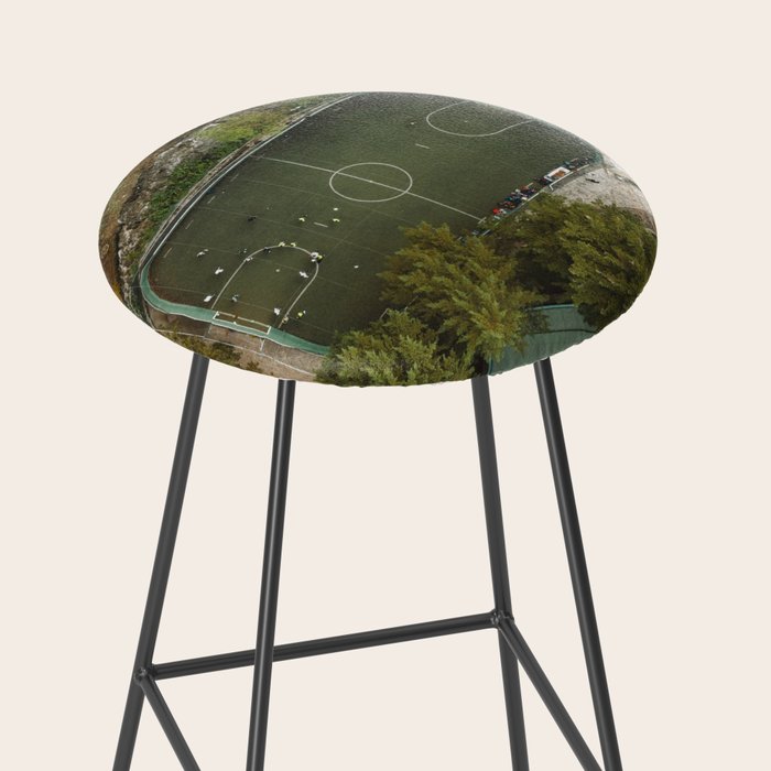 Aerial view of soccer field in Mexico City Stool Gallery Image 2
