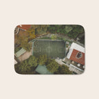 Aerial view of soccer field in Mexico City Bath Mat Gallery Image 1