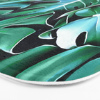 Monstera leaves Bath Mat Gallery Image 3