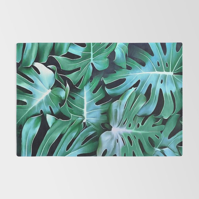 Monstera leaves Rug Gallery Image 2