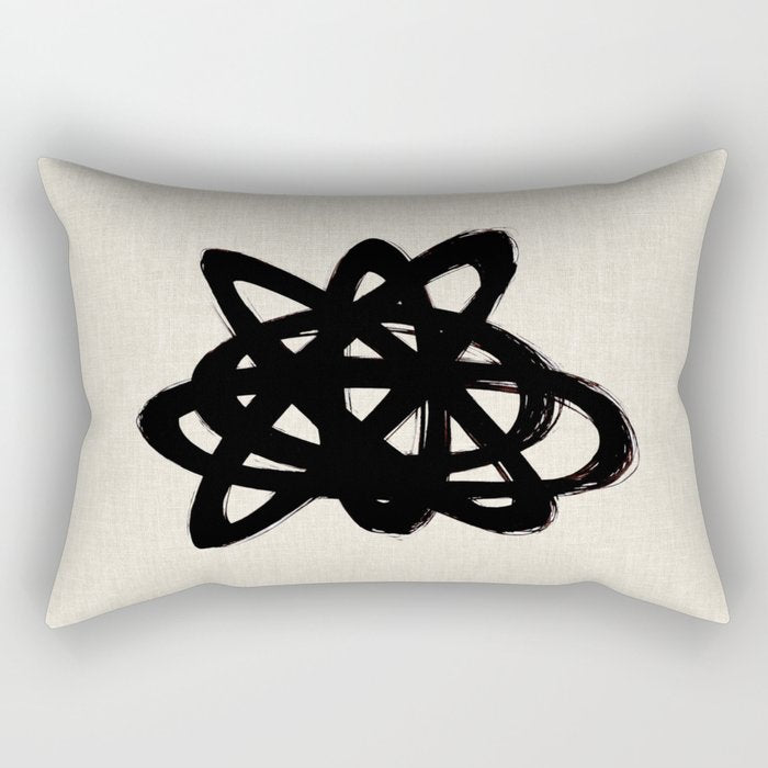 Ink Confusion Rectangular Pillow Gallery Image 1