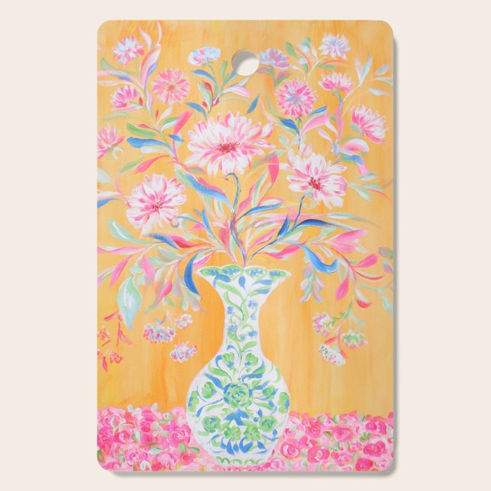 yellow vase flower  Cutting Board Gallery Image 1