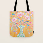 yellow vase flower  Tote Bag Gallery Image 1