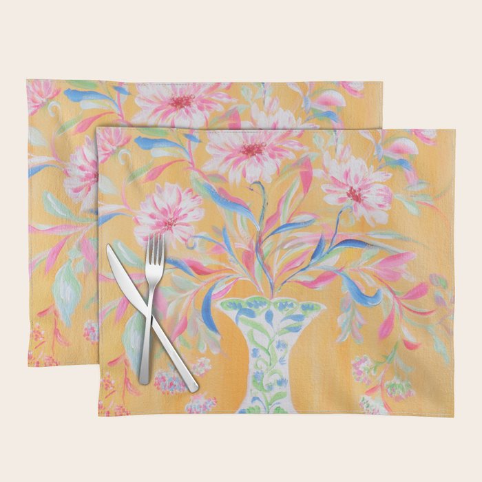 yellow vase flower  Placemat Gallery Image 1
