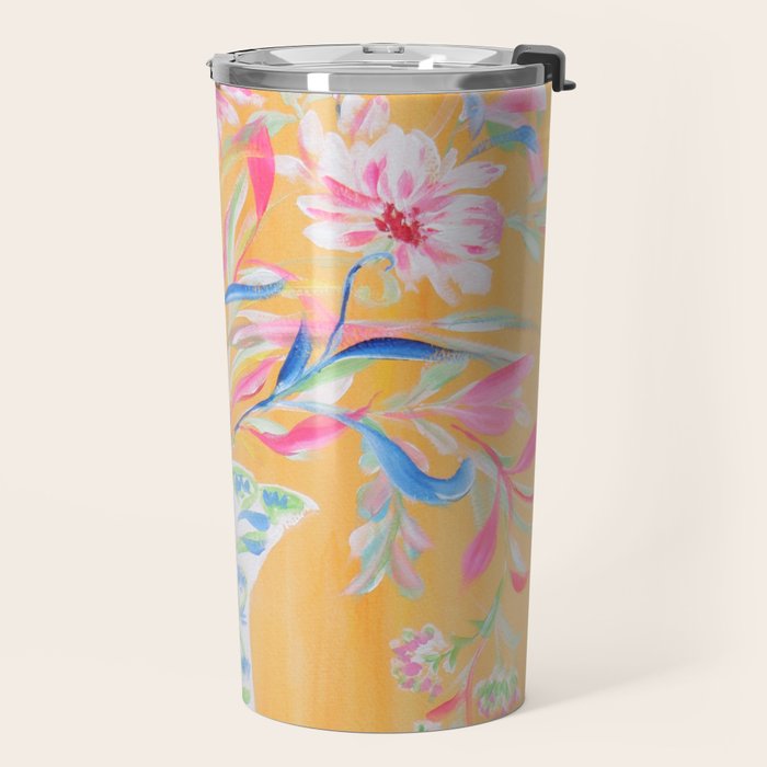 yellow vase flower  Travel Mug Gallery Image 2