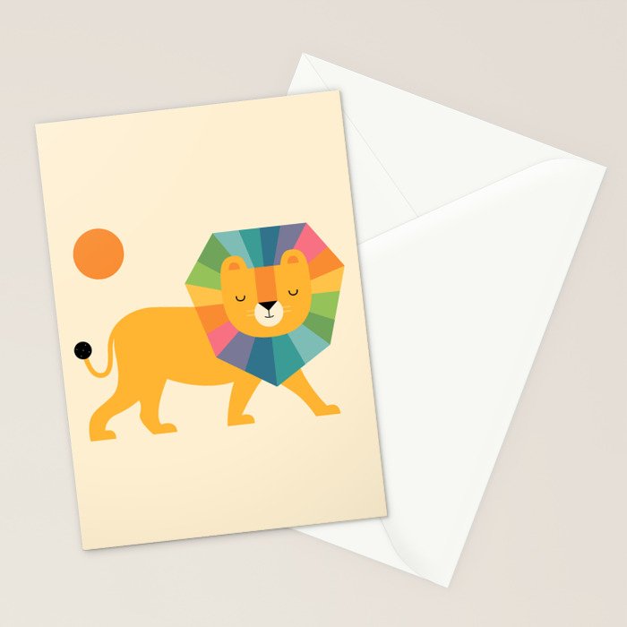 Lion Shine Stationery Card Gallery Image 2