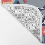 F*cking Fabulous - Denim & Coral Palette Bath Mat Gallery Image 2