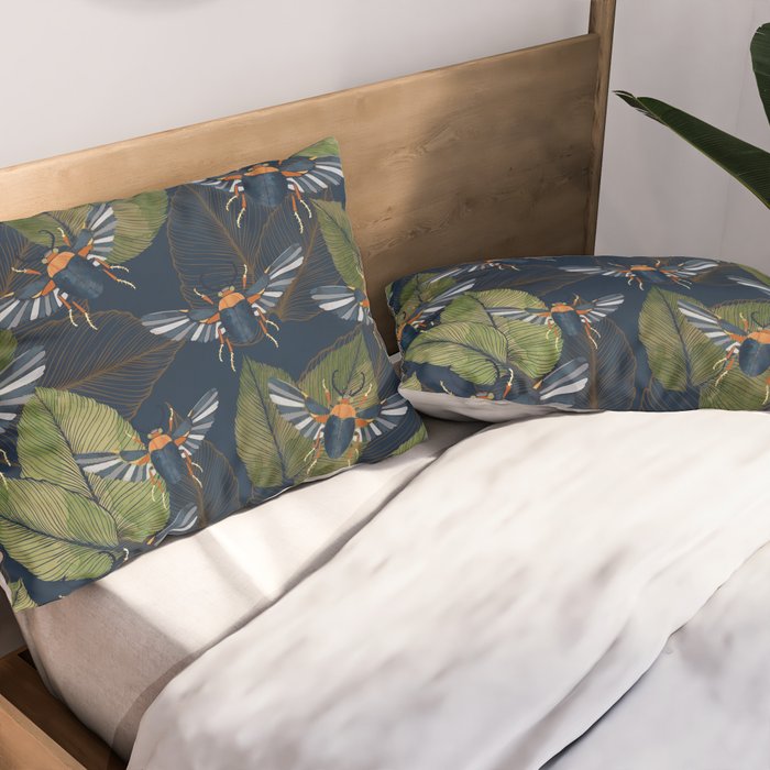 Autumn Scarab Pillow Sham Gallery Image 2
