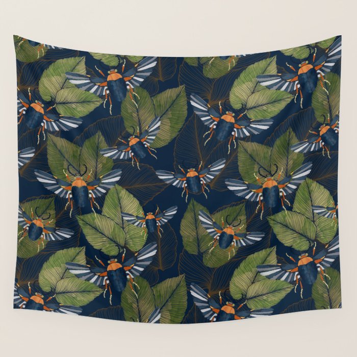 Autumn Scarab Wall Tapestry Gallery Image 1