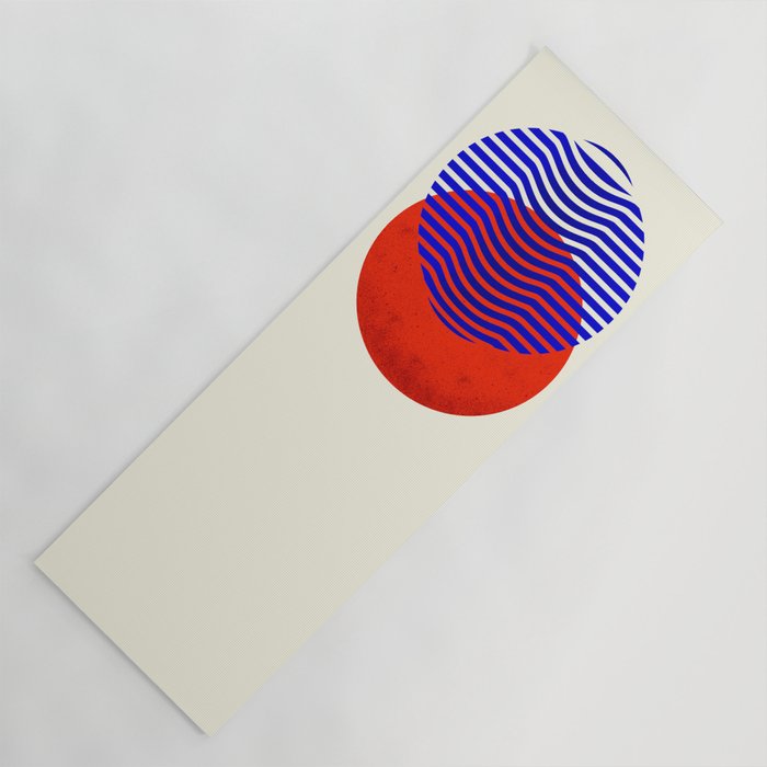 Graphic abstract circles Yoga Mat Gallery Image 1