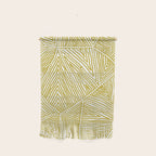 Authentic Aboriginal Art - The Fields (Mustard2) Wall Hanging Gallery Image 1