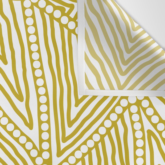 Authentic Aboriginal Art - The Fields (Mustard2) Wall Tapestry Gallery Image 3