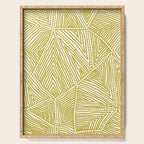 Authentic Aboriginal Art - The Fields (Mustard2) Serving Tray Gallery Image 1