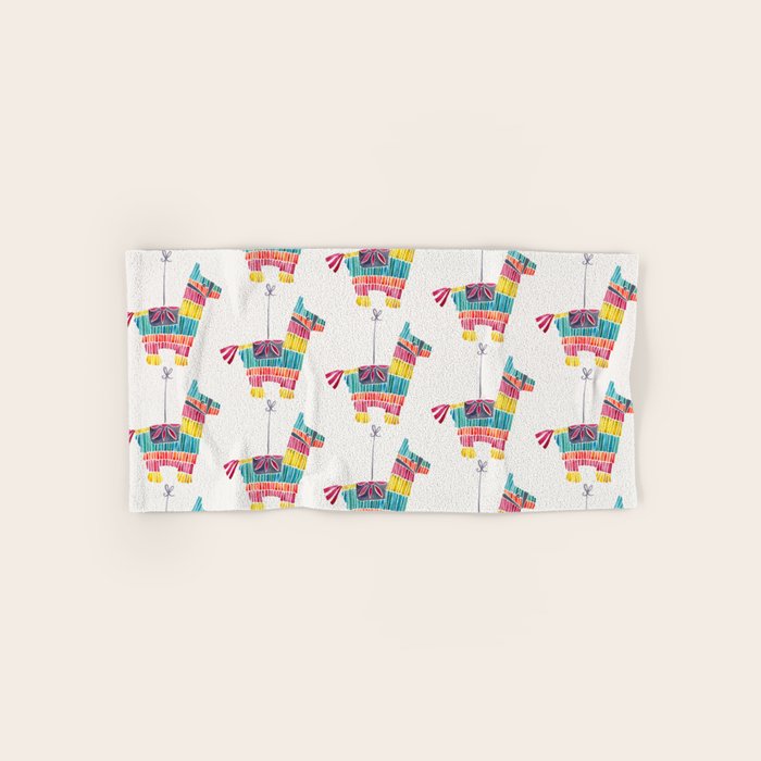 Mexican Donkey PinÌata - CMYK Palette Towels Gallery Image 1
