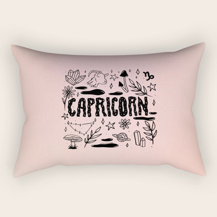 Celestial Capricorn Rectangular Pillow Gallery Image 1