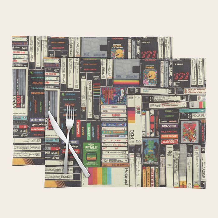 Cassettes, VHS and Video Games Placemat Gallery Image 2