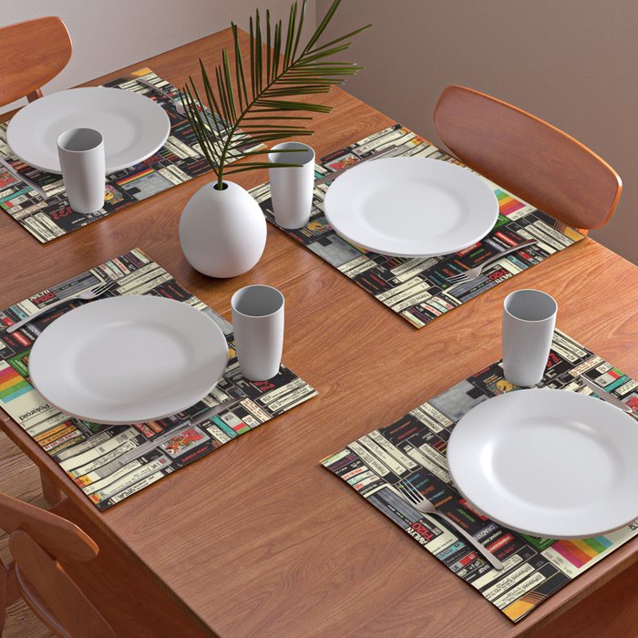Cassettes, VHS and Video Games Placemat Gallery Image 2