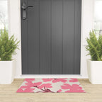 Soft Pink Flowers Welcome Mat Gallery Image 3
