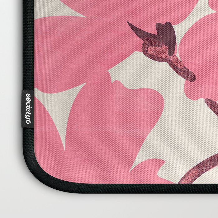 Soft Pink Flowers Laptop Sleeve Gallery Image 3