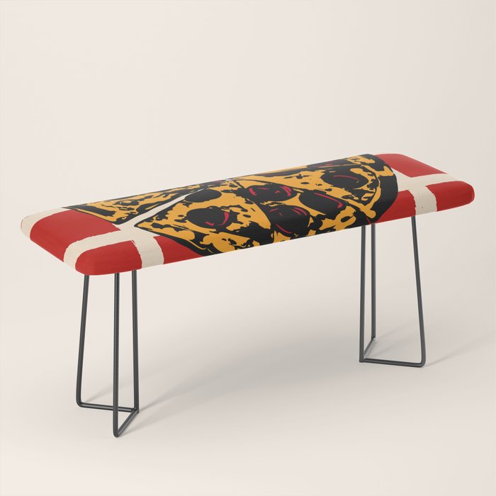 Pizza Time Retro Illustration Bench Gallery Image 1