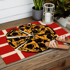 Pizza Time Retro Illustration Outdoor Rug Gallery Image 2