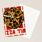 Pizza Time Retro Illustration Stationery Card Gallery Image 2