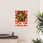 Pizza Time Retro Illustration Poster Gallery Image 2