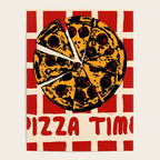 Pizza Time Retro Illustration Poster Gallery Image 4